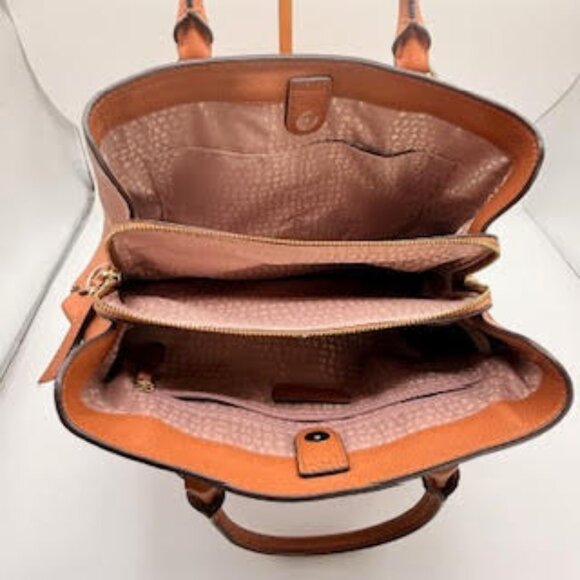 Kate Spade New York Cameron Street Satchel Tote – Cognac Pebbled Leather - Picture 5 of 12